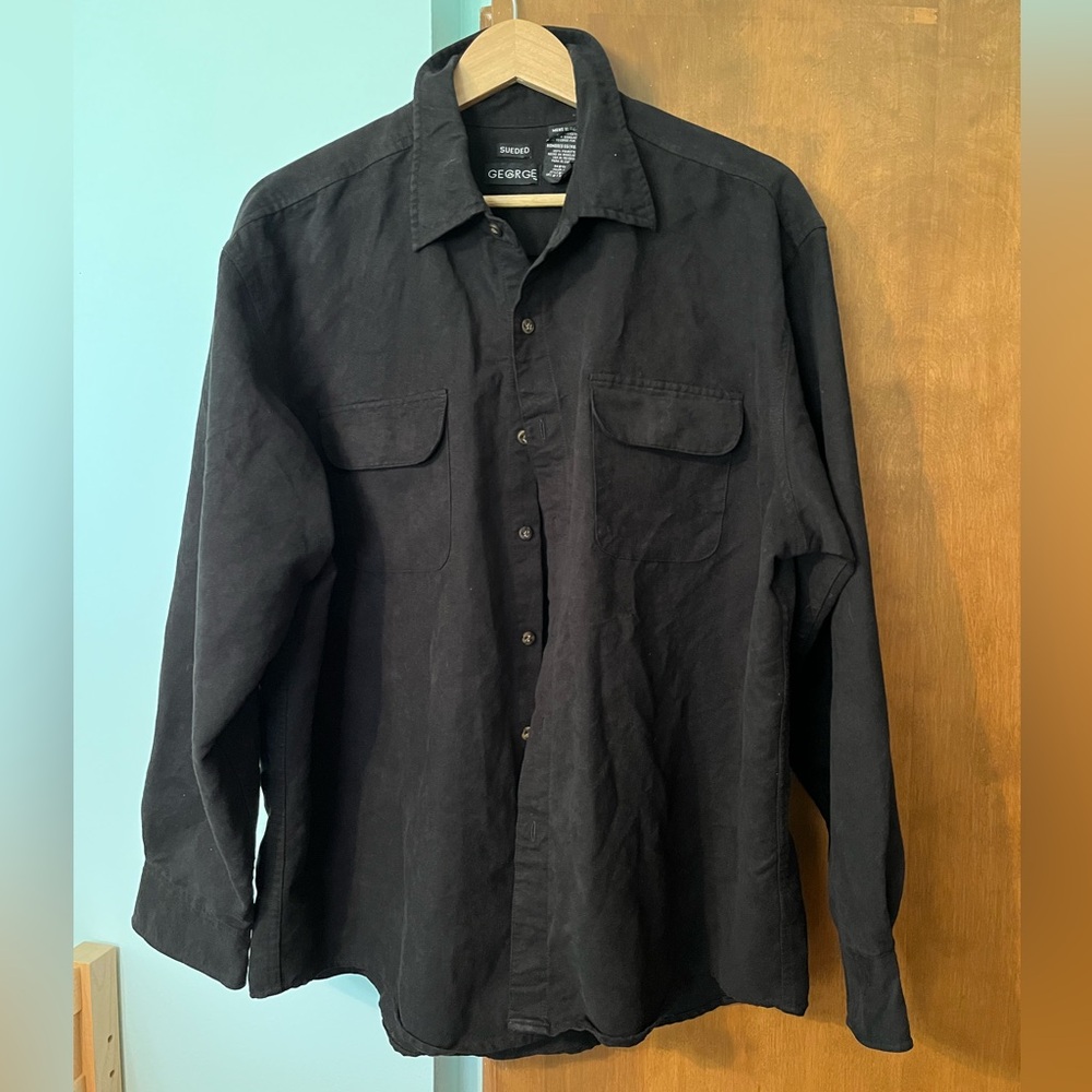 Vintage 90s Y2K sueded button down